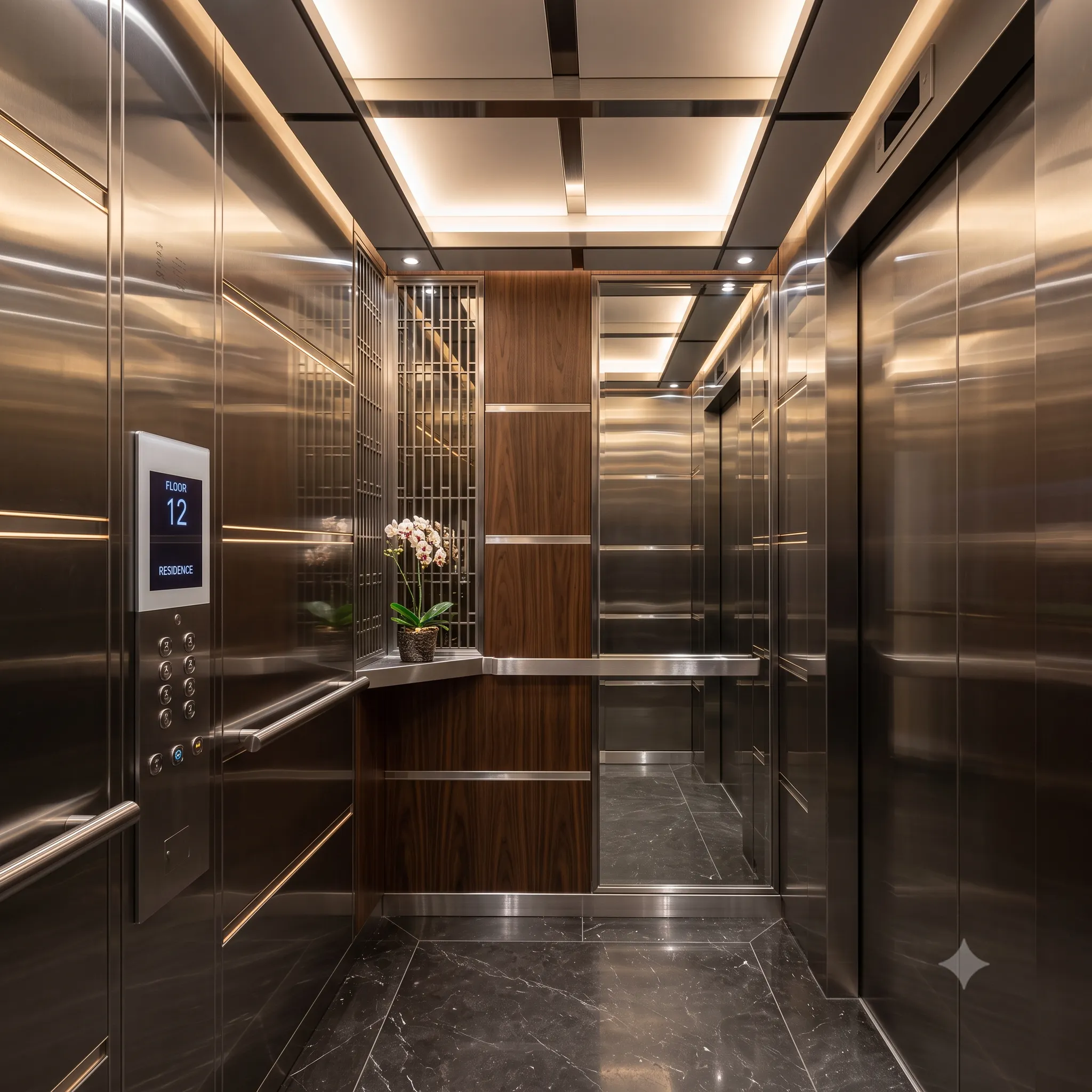 Stainless steel lift finish